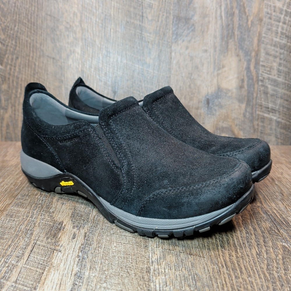 Dansko Pippy Women's Casual Shoes Black Waterproof Burnished Suede EU 40 US 9.5